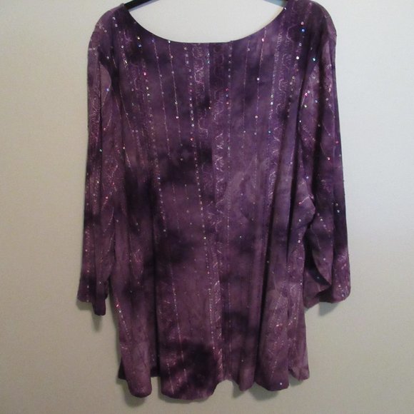 Purple AVENUE tunic top. - Picture 4 of 8